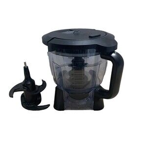Ninja Blender 64 Oz 8 Cup Replacement Processor Bowl w Lid Two Blades BL680A-30